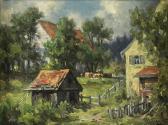 DEMETZ Karl Malerisches Gehöft Im Schwäbischen DEMETZ Karl Malerisches Gehöft Im Schwäbischen