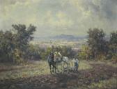 DEMETZ Karl Pflügender Bauer DEMETZ Karl Pflügender Bauer