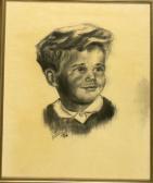DEMMEL Willibald Portrait Eines Lächelnden Jungen DEMMEL Willibald Portrait Eines Lächelnden Jungen