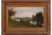 DEN HAA Jacques White Jens Lansdchap With Rowboats DEN HAA Jacques White Jens Lansdchap With Rowboats