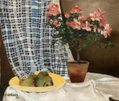 DENEIKA Aleksandr Still Life With Azalea And Apples DENEIKA Aleksandr Still Life With Azalea And Apples