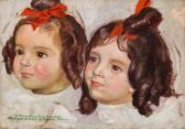 DENIS Maurice "portraits De Bibiane Et Alice De La Laurencie DENIS Maurice "portraits De Bibiane Et Alice De La Laurencie