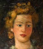 DERAIN Andre Tête De Jeune Femme Blonde DERAIN Andre Tête De Jeune Femme Blonde