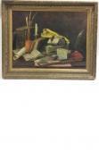 DERIENCOURT Théodore Nature Morte Aux Souris Et Aux Livres DERIENCOURT Théodore Nature Morte Aux Souris Et Aux Livres