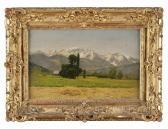 DESBROSSES Jean Le Mont-blanc, Vue De La Vallee De Sallanches DESBROSSES Jean Le Mont-blanc, Vue De La Vallee De Sallanches