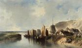 DESHAYES Eugène Paysage Hollandais DESHAYES Eugène Paysage Hollandais