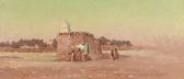 DESHAYES Eugene Francois A. Femme Et Enfants Pres D'un Marabout DESHAYES Eugene Francois A. Femme Et Enfants Pres D'un Marabout