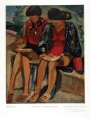 DESNOYER Francois Liseuses Au Bord De Mer DESNOYER Francois Liseuses Au Bord De Mer