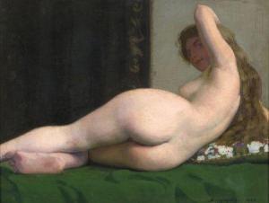 Jean Despujols - Reclining Nude