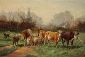 DESVARREUX-LARPENTEUR James Shepherdess With Her Flock DESVARREUX-LARPENTEUR James Shepherdess With Her Flock