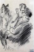 DETRE Szilárd Nude Girl Before An Elderly Gentleman DETRE Szilárd Nude Girl Before An Elderly Gentleman