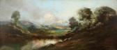 DeTREVILLE Richard Lake In A Rolling Hills Landscape DeTREVILLE Richard Lake In A Rolling Hills Landscape