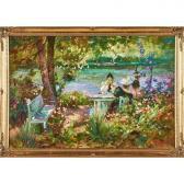 DEVEAU JACQUES Untitled (women Seated In Garden) DEVEAU JACQUES Untitled (women Seated In Garden)