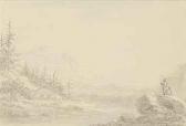 DEVIS Anthony Thomas Figures On A Rocky Outcrop In An Extensive Landscape DEVIS Anthony Thomas Figures On A Rocky Outcrop In An Extensive Landscape