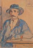 DEZAUNAY Emile Alfred Portrait Du Poète Durocher DEZAUNAY Emile Alfred Portrait Du Poète Durocher