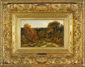 DIAZ DE LA PENA Narcisse Virgile Paysage Animé De Deux Cavalières DIAZ DE LA PENA Narcisse Virgile Paysage Animé De Deux Cavalières