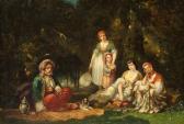 DIAZ DE LA PENA Narcisse Virgile Personnages Orientaux En Forêt DIAZ DE LA PENA Narcisse Virgile Personnages Orientaux En Forêt