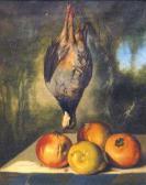 DIAZ Gumersindo A Still Life With A Duck And Oranges And A Lemon On A Ledge; And A Companion Still Life (a Pair) DIAZ Gumersindo A Still Life With A Duck And Oranges And A Lemon On A Ledge; And A Companion Still Life (a Pair)
