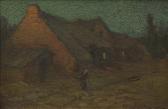 DICKMAN Charles John Woman Returning Home At Twilight DICKMAN Charles John Woman Returning Home At Twilight