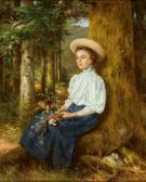 DIEFFENBACH Anton Hat Sich Ein Junges Mädchen Unter Einem Baum Niedergelassen DIEFFENBACH Anton Hat Sich Ein Junges Mädchen Unter Einem Baum Niedergelassen