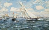 DIEMER Michael Zeno The Finish Of 'hamburg' At The Kieler Woche In Eckernförde 1903 DIEMER Michael Zeno The Finish Of 'hamburg' At The Kieler Woche In Eckernförde 1903