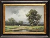 DIEN Achille Paysage En Bord De Mare DIEN Achille Paysage En Bord De Mare