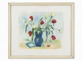 DIENER-DENES Rudolf Tulpen In Blauer Vase DIENER-DENES Rudolf Tulpen In Blauer Vase