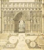 DILLON CHARLES ROWE Plan And Elevation Of The Organ DILLON CHARLES ROWE Plan And Elevation Of The Organ