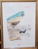 DILLY W Harbour Scene DILLY W Harbour Scene