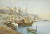 DINGLI Edward Caranua Moored Boats In A Harbour DINGLI Edward Caranua Moored Boats In A Harbour