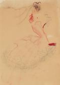 DIOR Christian Costume Pour Odette Joyeux Dans Lettres D'amours De Claude Autant-lara DIOR Christian Costume Pour Odette Joyeux Dans Lettres D'amours De Claude Autant-lara