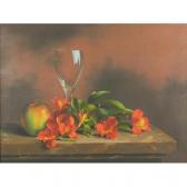 Dipnail Mary Still Life Flowers And An Apple Dipnail Mary Still Life Flowers And An Apple