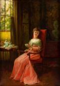 DIRANIAN Sarkis Seated Lady At Tea Time DIRANIAN Sarkis Seated Lady At Tea Time