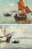 DIRCKX Anton Sailing-vessels And Gondolas, Venice DIRCKX Anton Sailing-vessels And Gondolas, Venice