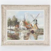 DISPO George Jan Holland Landscape With Windmill DISPO George Jan Holland Landscape With Windmill