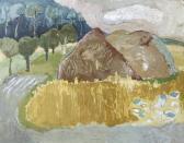 DITTMANN Ursula Sommerlandschaft Mit Heuhaufen DITTMANN Ursula Sommerlandschaft Mit Heuhaufen