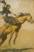 DIXON Maynard Cowboy On A Bucking Horse (to Old Dad Duncan) DIXON Maynard Cowboy On A Bucking Horse (to Old Dad Duncan)
