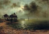 dmitrii tchudovskii Harbour At Night dmitrii tchudovskii Harbour At Night
