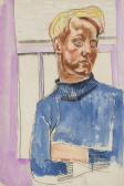 DOBSON Frank Young Fisherman Seated In Front Of A Window DOBSON Frank Young Fisherman Seated In Front Of A Window