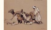DOIGNEAU Edouard " Chamelier Et Dromadaire, Marrakech ". DOIGNEAU Edouard " Chamelier Et Dromadaire, Marrakech ".