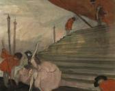 DOMERGUE Jean-Gabriel Scene En Costume A Venise DOMERGUE Jean-Gabriel Scene En Costume A Venise