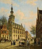 DOMMELSHUIZEN Cornelis Christaan The Town Hall In Veere DOMMELSHUIZEN Cornelis Christaan The Town Hall In Veere