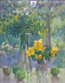 DONALD Anne Trees And Yellow Flowers DONALD Anne Trees And Yellow Flowers