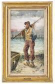 DONAT Frederick Reginald Pêcheuse Et Pêcheur Français DONAT Frederick Reginald Pêcheuse Et Pêcheur Français