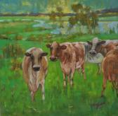 DONG LIANG ZHANG Cows In Landscape DONG LIANG ZHANG Cows In Landscape