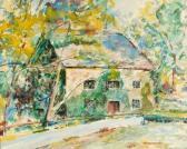 DONIPHAN Dorsey (Edwin) Edwin Country House.watercolor. Framed. Signed ''dorsey Doniphan'' L.r. 18'' H X 24''w DONIPHAN Dorsey (Edwin) Edwin Country House.watercolor. Framed. Signed ''dorsey Doniphan'' L.r. 18'' H X 24''w