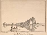 DOPPELMAYR Friedrich Wilhelm "ansicht Der Insel Wöhr Imwürmsee" DOPPELMAYR Friedrich Wilhelm "ansicht Der Insel Wöhr Imwürmsee"