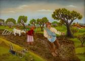 DORESIC Vilma Bauernpaar Auf Dem Feld DORESIC Vilma Bauernpaar Auf Dem Feld