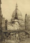 DOROTHY STEEL St Pauls From Fleet Street DOROTHY STEEL St Pauls From Fleet Street