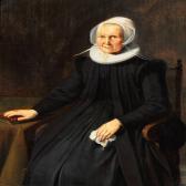 DOU Gerrit An Old Dignified Woman In A Black Dress With White Collar And Bonnet DOU Gerrit An Old Dignified Woman In A Black Dress With White Collar And Bonnet